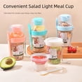 thumbnail image 6 of Double Layer Storage Cup with Separate Compartments for Dressing and Green Keep Freshness Portable Use, 6 of 8