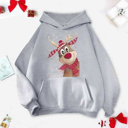 

women Christmas pajamas for family matching outfits son daughter sets soft Gray Same Style For Men And Women Christmas Fashion Cute Print Tops Family Parent-child Wear