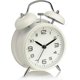 thumbnail image 1 of 4 Inch Twin Bell Loud Alarm Clock Metal Frame 3D Dial with Backlight Battery Operate Desk Table Alarm Clock,White, 1 of 5