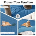 thumbnail image 6 of Smiry Waterproof Dog Couch Covers, Washable Dog Blankets For Sofa & Bed, Reversible Furniture Protector For Pets (52x82 Inch, Navy/Blue), 6 of 7