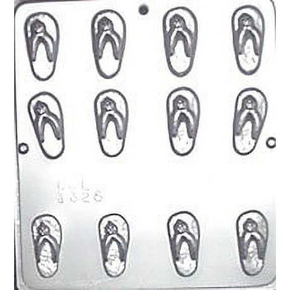 1326 Flip Flop Sandals Chocolate Candy Mold