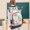 thumbnail image 7 of FORMRS Unisex School Backpack 17" Student Travel Bag with Laptop Compartment, Abstract Geometric, 7 of 7