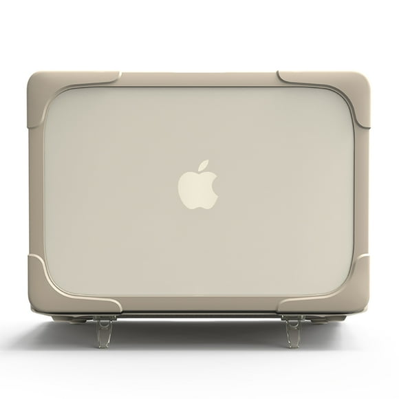 Stand Laptop Case for Macbook Air 13 Case M3 Air 15.3 inch cover For Macbook Pro 13 Case M2 M1 Pro 14 Macbook Pro 16 Case Beige Old Air A1466 A1369