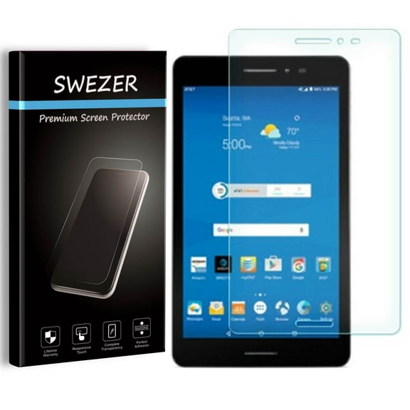 AT&T Trek 2 HD (NOT For AT&T Trek HD) [SWEZER] Tempered Glass Screen Protector, Anti-Scratch, Anti-Bubble, Anti-Chip Edge