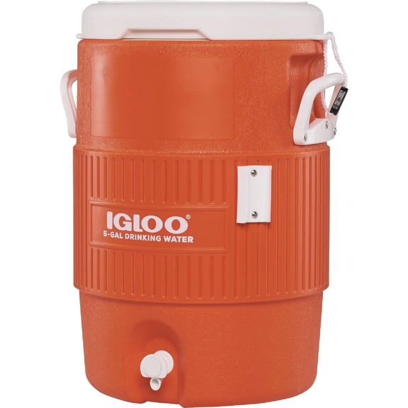 Igloo 5-Gallon Heavy Duty Seat Top Water Container - Orange