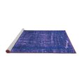 thumbnail image 3 of Tapis Moderne Abstrait Lavable en Machine, wshabs762pur, 3 of 4