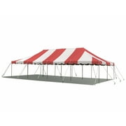 Party Tents Direct Weekender Outdoor Canopy Pole Tent, Red, 20 ft x 40 ft