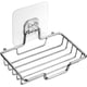 thumbnail image 1 of Estante de baño o ducha de acero inoxidable autoadhesivo, sin taladros, para jabón y esponja, organizador de cocina de pared, soporte para jabón transparente, 1 of 4
