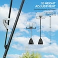 thumbnail image 4 of Soozier Portable Basketball Hoop Outdoor, 5-10' Adjustable Basketball Goal, 4 of 10