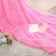 thumbnail image 4 of Fuzzy Faux Fur Throw Blanket Black Super Soft Cozy Plush Fuzzy Shaggy Blanket for Couch Sofa Bed (Black, Throw(50"x60")), 4 of 9