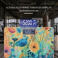 thumbnail image 3 of High Precision Body Weight Scale Smart Bathroom Scales with Large LCD Display(400lbs),Decorative for Bedroom-Enchanted Garden Filled With Blooming Flowers In Various Colors, 3 of 4