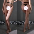 thumbnail image 4 of Outfmvch Collants Résille, Collants Résille Bas Résille Grand Filet Creux Collants Résille Bas Jarretière Collants Dentelle B Taille Unique, 4 of 5