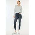 thumbnail image 3 of Kancan - Esther High-Rise Ankle Skinny Jeans with Raw Destructed Hem (27.5" Inseam) - KC7274LG -ST, 3 of 8