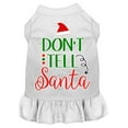 thumbnail image 6 of Christmas Dog Dress, Pet Dog  Cat Dress Screen Printed, "Don't Tell Santa", 6 of 10