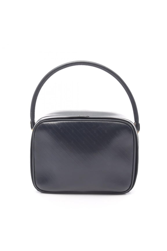 Pre-Owned Gucci Old Interlocking G Handbag, Leather, Women's, Navy, 46-01-4692