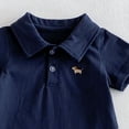 thumbnail image 4 of Odeerbi Niños Niñas Tenis Bodysuit Lindo Bordado Manga Corta Cuello Algodón Golf Bodysuits, 4 of 7