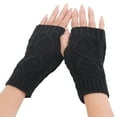 thumbnail image 2 of Kiplyki Women's Winter Fingerless Thermal Gloves, Knitted Gloves With Thumb Holes, 2 of 3