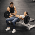 thumbnail image 3 of Yaheetech 44 lb Barbell Weight Set with Plates and Detachable Curl Bar, Black, 3 of 8