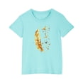 thumbnail image 1 of RXIRUCGD 2025 Vêtements d'Été pour Enfants T-shirt Imprimé Mode Mignon Col Rond Manches Courtes, 1 of 5