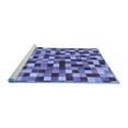 thumbnail image 2 of Ahgly Company Machine Washable Indoor Rectangle Checkered Blue Modern Area Rugs, 6' x 9', 2 of 4