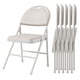 thumbnail image 1 of Juego de 6 Sillas Plegables Tapizadas - Sillones con Asiento Acolchado y Base Metálica Resistente, Patas Antideslizantes, para Interior y Exterior, Sala, Comedor, Jardín o Eventos, 1 of 16