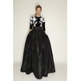 thumbnail image 2 of Black Full Circle Taffeta Evening Skirt with Two Pocket Handmade Long Maxi Skirt, 2 of 4