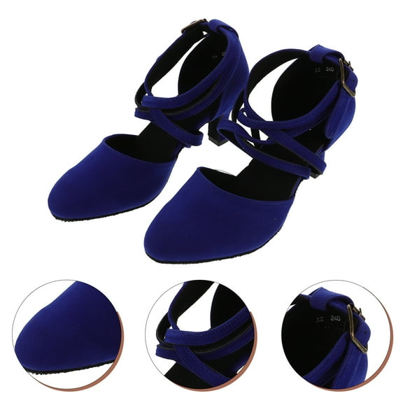 FRCOLOR 1 Pair Women Latin Ballroom Dance Shoes High Heel Character Dance Footwear Adult Dancing Shoes Party Dress Shoes For Performance