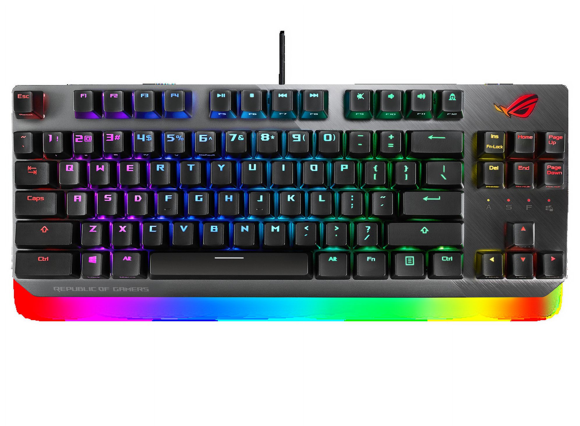 ASUS X802 ROG Strix Scope NX TKL 80% Gaming Keyboard with ROG NX Red Tactile Mechanical Switches