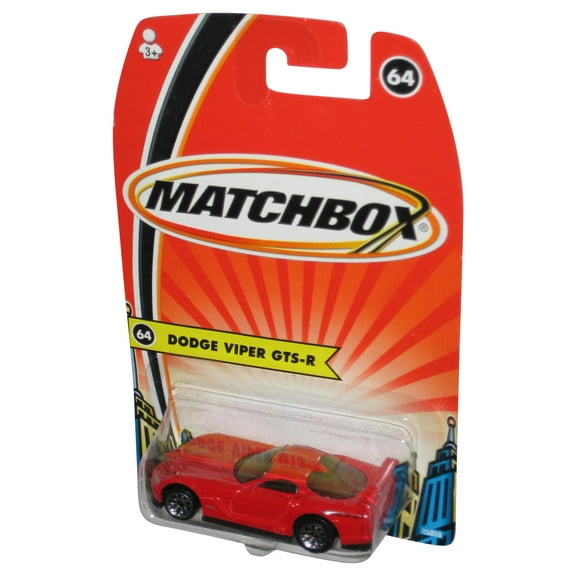 Matchbox Dodge Viper GTS-R (2005) Mattel Red Toy Car #64