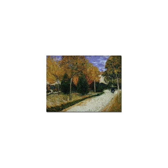 Trademark Art "Path in the Park at Arles 1888" Canvas Art by Vincent van Gogh
