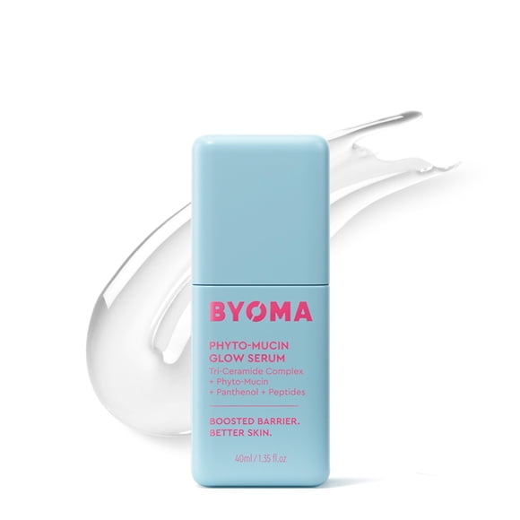 BYOMA Sérum Éclat Phyto-Mucine - Sérum Visage à la Mucine pour Peau Vitreuse - Repulpe, Apprête + Hydrate - Apprêt et Base de Maquillage Impeccables - Renforce la Barrière Cutanée - 1,35 Fl Oz