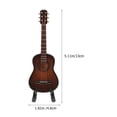 thumbnail image 2 of 1 set Mini Guitar Decor Modelo de guitarra de madera Decoración de miniatura de guitarra miniatura, 2 of 4