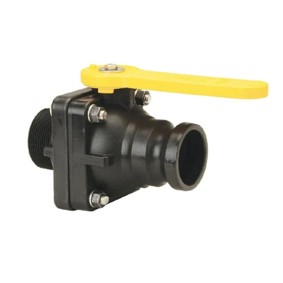 Banjo Manual 2-Way Ball Valve,NPT,Polypro VSMT204FP