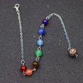 thumbnail image 4 of K-KED 10pcs Mixed Natural Stone Pendulum Pendants Tower Prism Wand Energy Reiki Amulet, 4 of 9