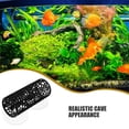 thumbnail image 3 of Nestingho 2Ud Acuario Negro Con Cueva Y Duradero Para Peces Betta, 3 of 8