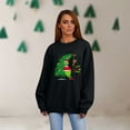 thumbnail image 5 of Womens Christmas Sweatshirt Merry Christmas Tree Graphic 2025 Cute Xmas Holiday Long Sleeve Pullover Black Medium, 5 of 5