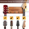 thumbnail image 4 of Soporte de pared para guitarra SNIGJAT, gancho giratorio con estante acústico, 4 of 7