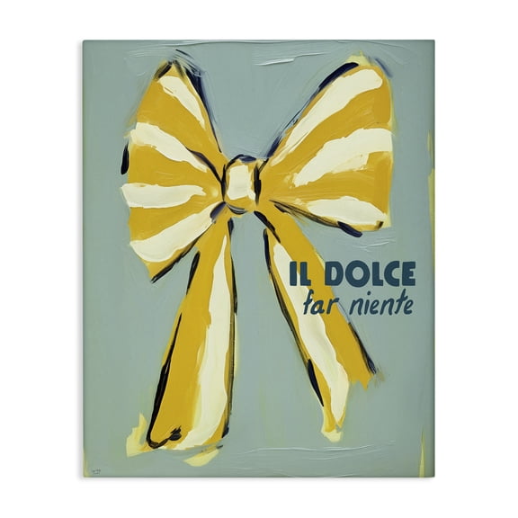 Stupell Industries Relaxing Italian Phrase Fashion Painting Wrapped Canvas Canvas Art Print Wall Art, 16 x 20