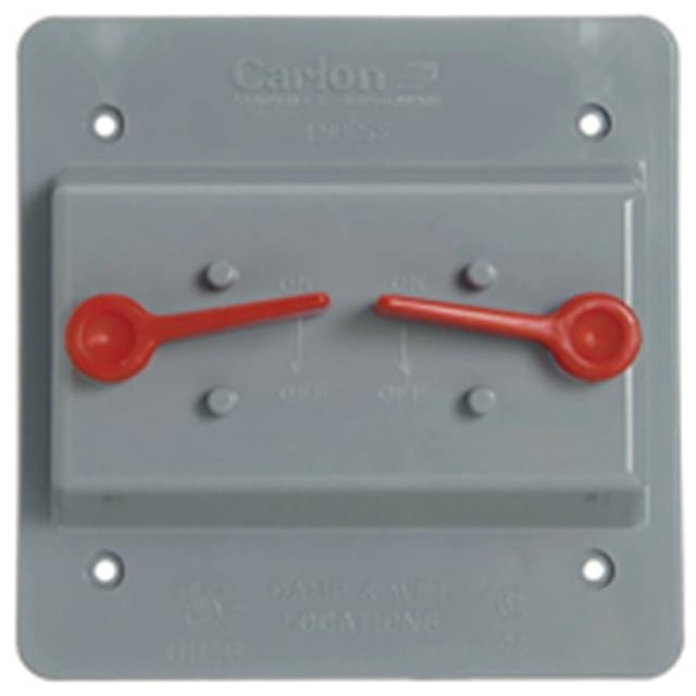 Carlon E9G2SSNR Gris Double Bascule avec