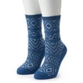 thumbnail image 1 of Women's Columbia 2-Pk. Textured Crew Socks Blue, 1 of 2