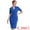 Royal Blue, variant on DARING DIVA Sheath V Neck Work Office Bodycon Midi Dresses XL Grey Pink