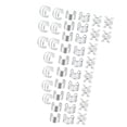 thumbnail image 1 of Pinzas para trenzas, cuentas para rastas, anillos ajustables para el cabello, accesorios para rastas, joyería para trenzas de cabello para carnaval, Plata 40 piezas, 1 of 8