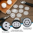 thumbnail image 3 of 46mm Plastic Washers, 100 Sets Plastic Insulation Washers Foam Board Fasteners Polypropylene Washer with Screws for Foam Insulation Board Fixing Insulation Pins Sound Proofing Wall, 3 of 7