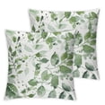thumbnail image 2 of Awypu Sage Green Pillow Covers Spring Watercolor Eucalyptus Floral Pillowcase Set of 2 Leaf Print Throw Pillow Covers Soft Square Cushion for Home Couch Sofa Bedroom Livingroom, 2 of 6
