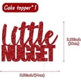 thumbnail image 6 of Little Nugget Cake Topper Chicken Nugget Cake Decorations Fast Food Fried Chicken Cake Topper Glitter for Birthday Baby Shower Party Supplies, 6 of 7