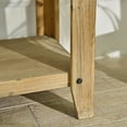 thumbnail image 2 of GDF Studio 59" Rustic Cabinet with Glass Doors and Shelf, Farmhouse Storage Console, Natural Wood, 2 of 8