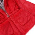 thumbnail image 6 of BULLPIANO Toddler Girls Winter Fleece Coats Jacket Kids Thicken Hooded Faux Jacket Baby Warm Outwear, 6 of 9