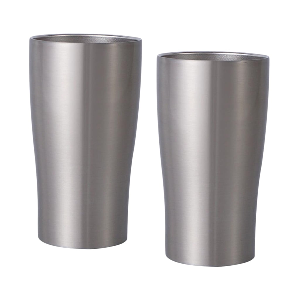 Pack of 2 Portable Double Wall Beer Mugs Stainless Steel Milk Tea Cups Walmart Canada
