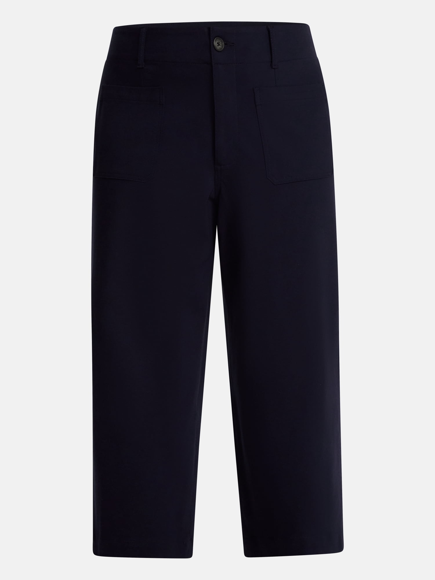 Terra & Sky Women’s Plus Cropped Wide Leg Ponte Pants, 26” Inseam, Sizes 16W-26W