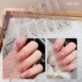 thumbnail image 1 of Pegatinas de uñas de Gel semicuradas DIY, pegatinas de uñas de larga duración, Color sólido, flores frescas en primavera, tiras de uñas, parche deslizante, calcomanía de cubierta completa, 1 of 7